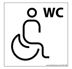 Panneau PRM + WC Nessa