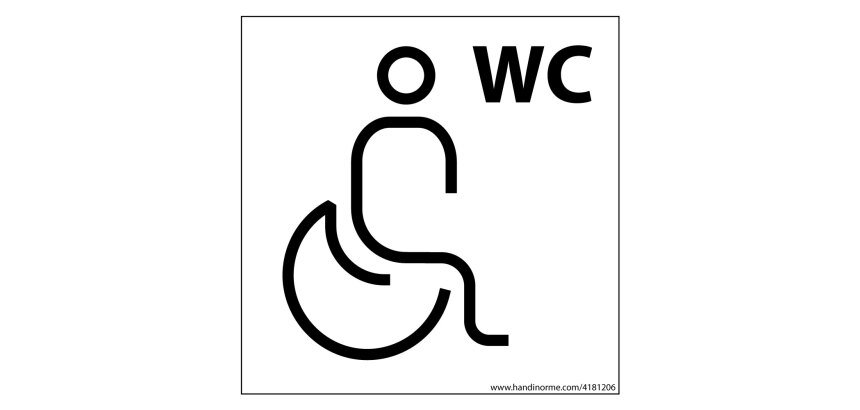 Panneau PRM + WC Nessa