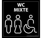 Panneau Homme+Femme+PMR + WC Mixte Meri