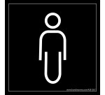 Panneau picto Homme Meri