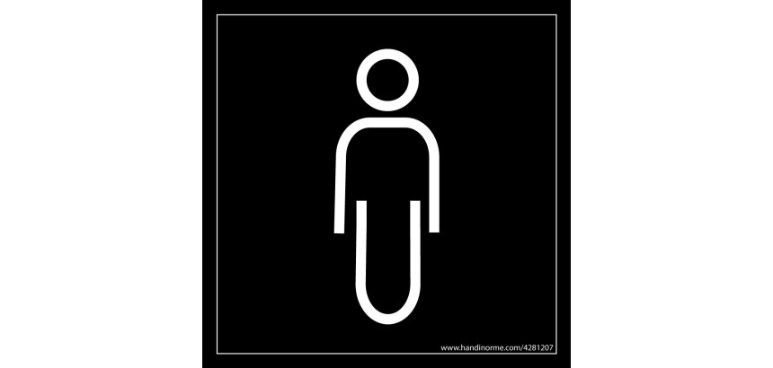 Panneau picto Homme Meri