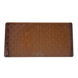 Dalle podotactile en acier corten