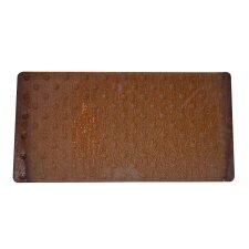 Dalle podotactile en acier corten