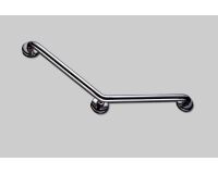 Barre d'appui coudée 135° acier inoxydable 3 points