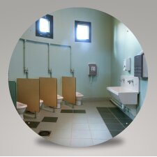 Miroir pour sanitaire incassable PLEXICHOK -