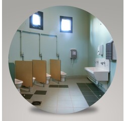 Miroir pour sanitaire incassable PLEXICHOK -