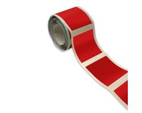 Bande de repérage pour surfaces vitrées - Intérieur - Carrés ROUGE