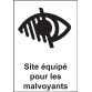 Panneau Site équipé pour les malvoyants