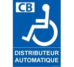 Panneau Distributeur Automatique Picto PMR