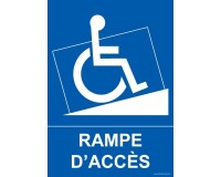 Panneau PMR - Rampe d'accès