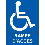 Panneau - Rampe d'accès - + Picto handicapé