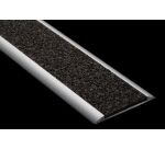 Nez de marche profil plat aluminium minéral - Noir - 39 x 3005