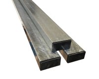 Poteau Rectangulaire - Acier Galvanisé - 80 x 40 mm