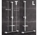 Barre de douche en T&L Adaggio 1200x600 mm alu