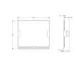 Miroir inclinable avec poignée