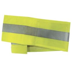 Brassard de sécurité élastique jaune réfléchissant haute visibilité