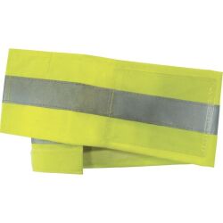 Brassard Jaune Rétrofléchissant porte badge