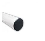 Poteau Rond en Acier Galvanisé Blanc Ø60 mm
