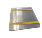 Pictogramme en aluminium brossé WC /PMR transfert gauche