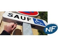 Panonceau de Stationnement M6h "Sauf PMR" - Caisson EUROP