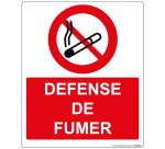 Panneau d'interdiction ISO EN 7010 - Défense de fumer - P002