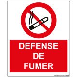 Panneau d'interdiction ISO EN 7010 - Défense de fumer - P002