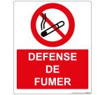 Panneau d'interdiction ISO EN 7010 - Défense de fumer - P002