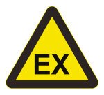 Panneau triangle DANGER EXPLOSIF