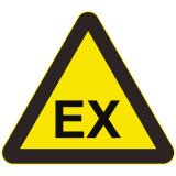 Panneau de signalisation danger - Danger explosif - W016 - ISO 7010 PVC 2 mm