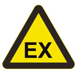 Panneau triangle DANGER EXPLOSIF