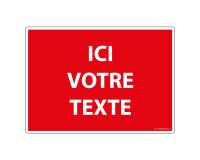 Panneau d'interdiction personnalisable