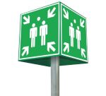 Point de Rassemblement 360° en métal - 400 x 400 mm