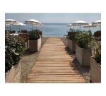 Chemin de plage ou pelouse en bois enroulable