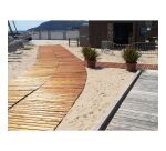 Chemin de plage ou pelouse en bois enroulable