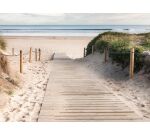 Chemin de plage ou pelouse en bois enroulable