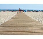 Chemin de plage ou pelouse en bois enroulable