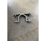 Bride double pour poteau 60 mm ou 80 mm fixation recto verso