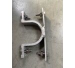 Bride double pour poteau 60 mm ou 80 mm fixation recto verso