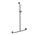 Barre de douche en T - acier inoxydable - 600x1200 mm