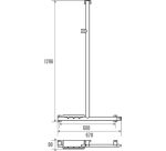 Barre douche en T ou L - design