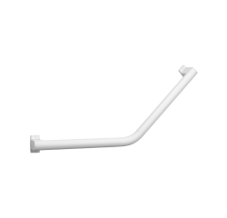 Barre d'appui coudée 135° - Design - en alu - Blanc