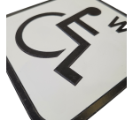 Panneau WC picto PMR en relief