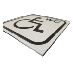 Panneau WC picto PMR en relief