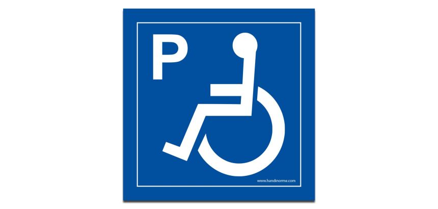 Panneau Place de parking pour PMR