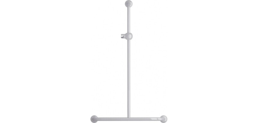 Barre douche en T Blanche