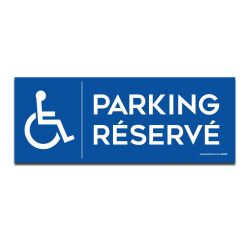 Panneau Picto Parking Réservé PMR avec picto
