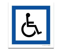 Panneau Parking PMR- plat