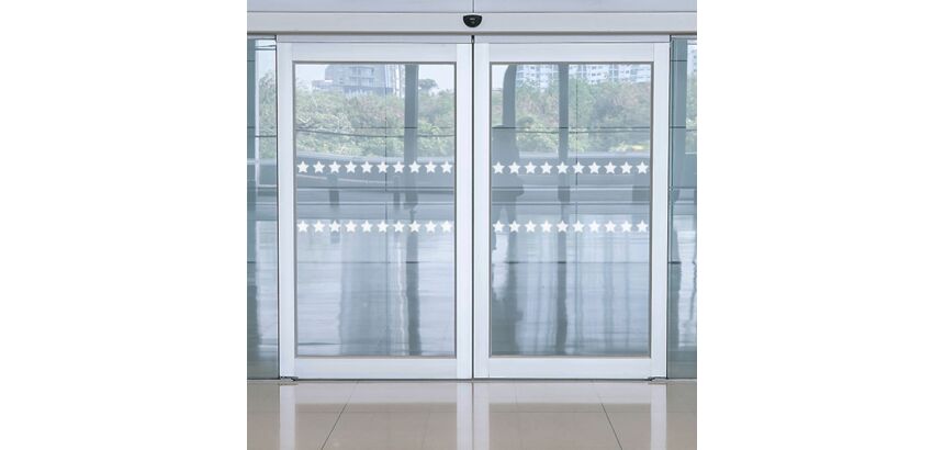 Bande de repérage MOTIF étoile - Surfaces vitrées