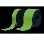 Ruban balisage photoluminescent de sécurité - 20mm x 10m - int ou ext sous abri