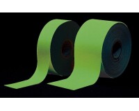 Ruban balisage photoluminescent de sécurité - 20mm x 10m - int ou ext sous abri